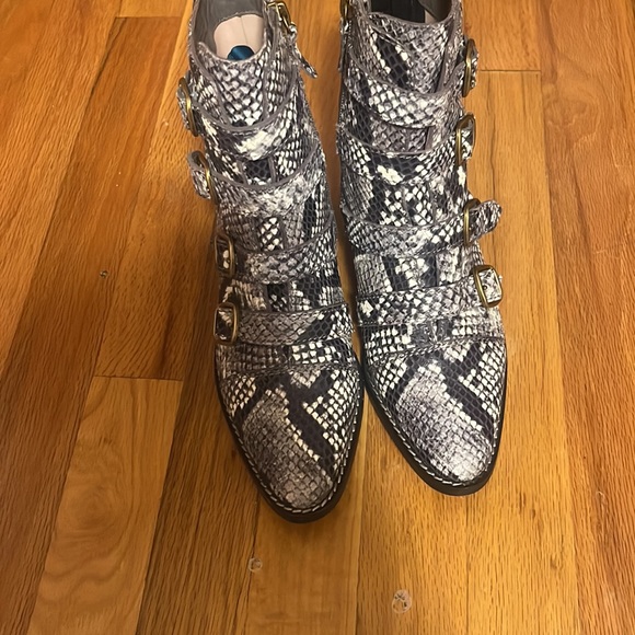 J. Crew Multi Buckle snake skin bootie - Picture 3 of 3
